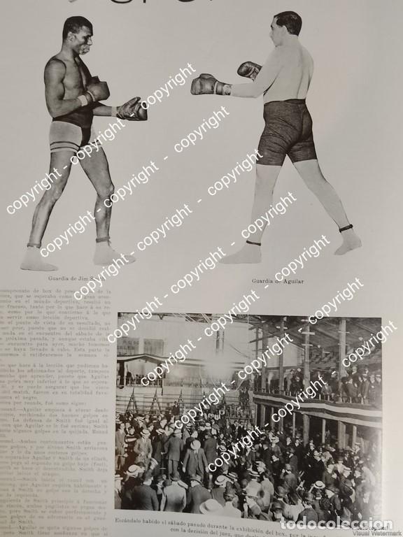 Poster collecting: AFICHE ANTIGUO. FUNCION DE BOX 1912 D.F / DEPORTES