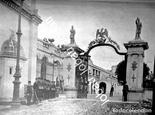 Sammeln von Plakaten: GRABADO ANTIGUO 1899 COLEGIO MILITAR D.F, ENTRADA / MLT