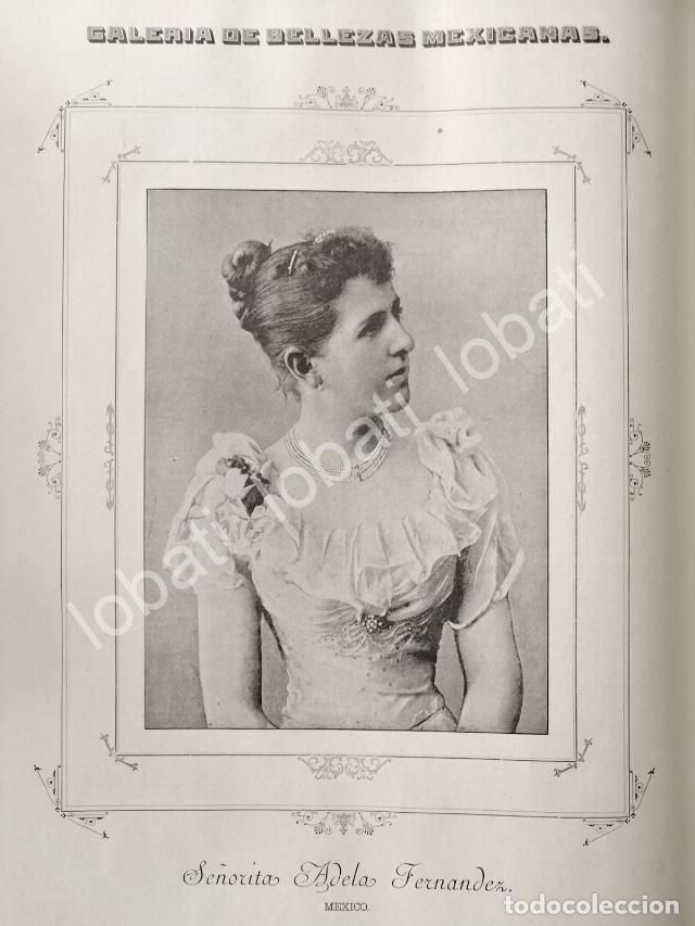 Sammeln von Plakaten: GRABADO ANTIGUO 1895 ADELA FERNANDEZ CASTELLO / ASM