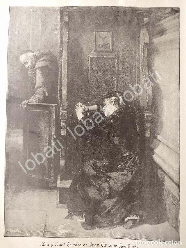 Sammeln von Plakaten: GRABADO ANTIGUO 1895 POR: JUAN ANTONIO BENLLIURE, SIN PIEDAD / RLG ARTE SACRO