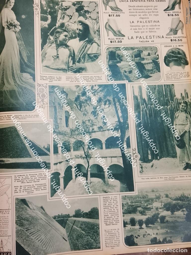 Sammeln von Plakaten: AFICHE ANTIGUO. PIRAMIDES DE TANYUCA Y TEOTIHUACAN, DE LUIS MARQUEZ 1932 LDM