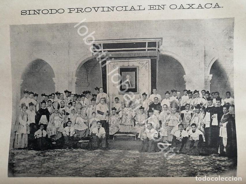Collectionnisme d'affiches: GRABADO ANTIGUO 1895 SINODO PROVINCIAL OAXACA, CAPILLA DEL CARMEN ALTO /RLG
