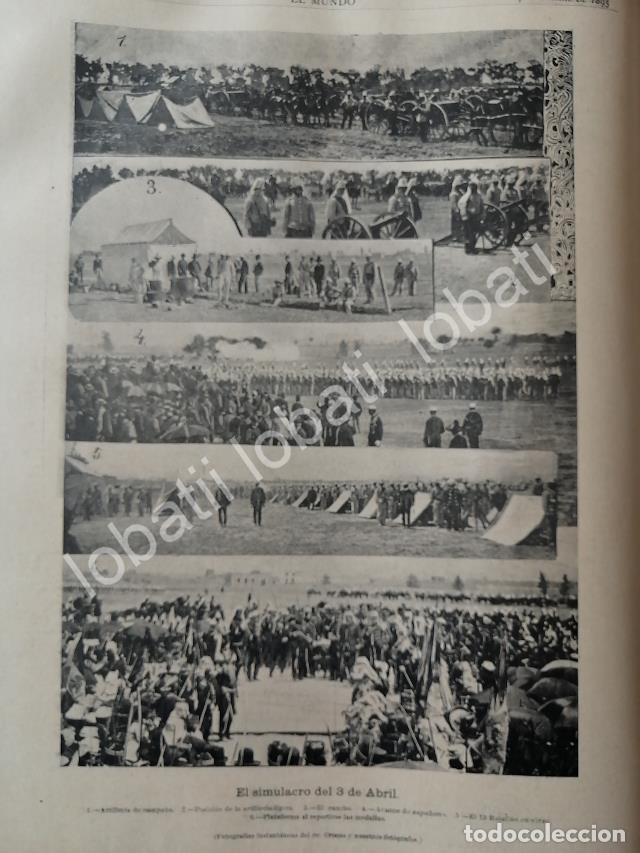 Collectionnisme d'affiches: GRABADO ANTIGUO 1895 EJERCICIOS MILITARES / MLT