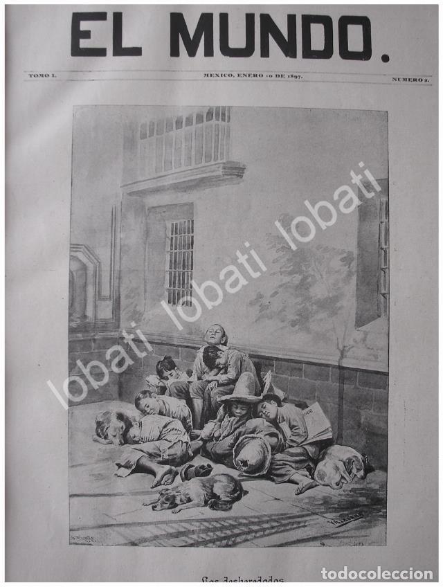 Collectionnisme d'affiches: PORTADA ANTIGUA ORIGINAL 1897 DE JOSE MARIA VILLASANA, LOS DEHEREDADOS