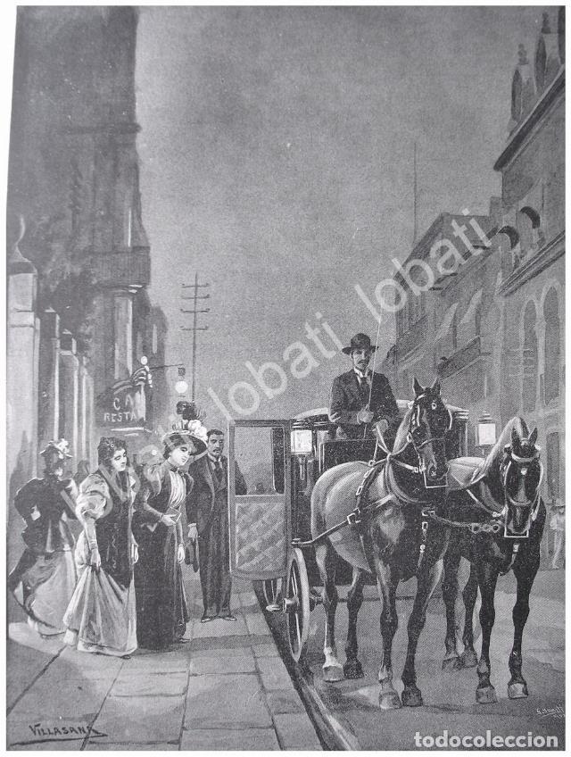 Collezionismo di affissi: GRABADO ANTIGUO 1897 JUEVES SANTO, D.F POR: JOSE MARIA VILLANUEVA