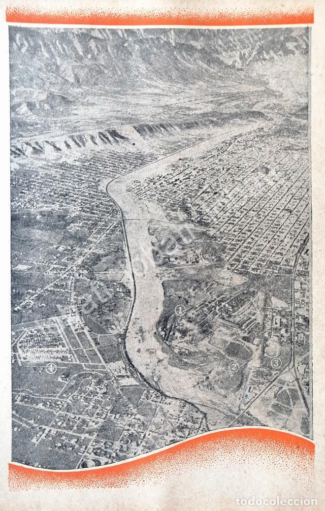 Collezionismo di affissi: GRABADO ANTIGUO VISTA AEREA DE MONTERREY 1955 /109