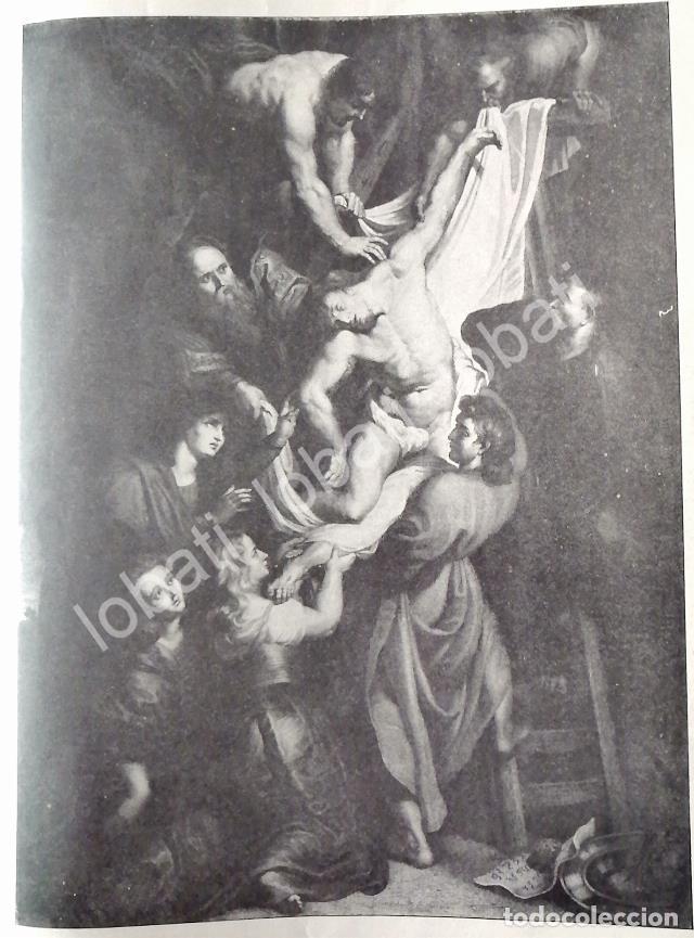 Collectionnisme d'affiches: GRABADO ANTIGUO 1898 EL DESCENDIMIENTO DE JESUS. DE RUBENS. /RLG ARTE SACRO