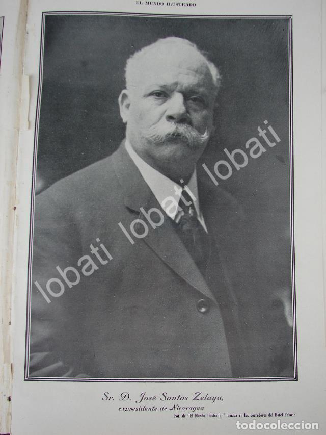Collectionnisme d'affiches: GRABADO ANTIGUO 1910. JOSE SANTOS ZELAYA. PRESIDENTE DE NICARAGUA