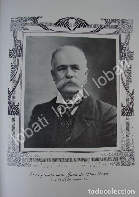Collectionnisme d'affiches: CARTEL ANTIGUO ORIGINAL DE NOTA Y GRABADO ANTIGUO 1910 MUERE JUAN DE DIOS PEZA / POETAS ECT