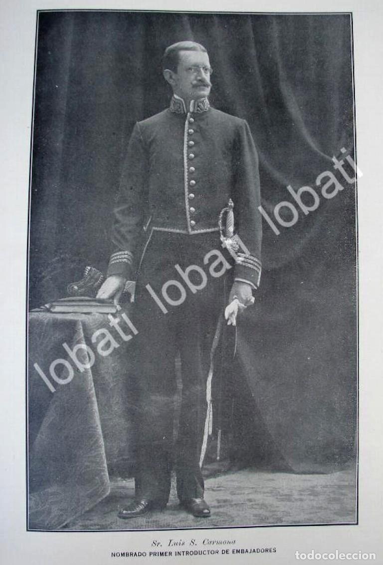 Coleccionismo de carteles: GRABADO ANTIGUO 1910 EL DIPLOMATICO. LUIS S. CARMONA / PLT