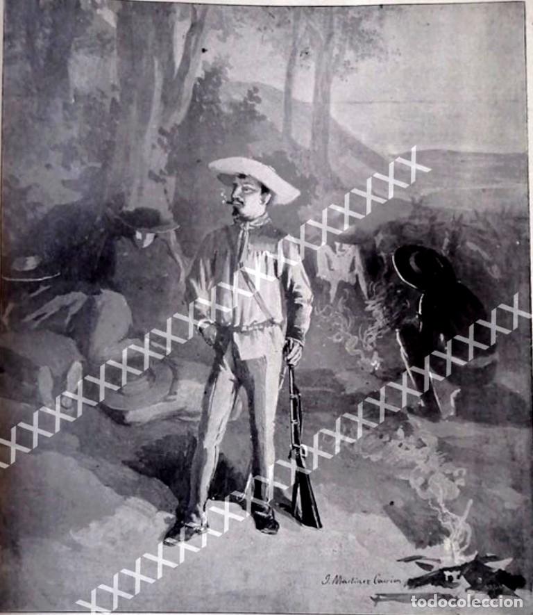 Poster collecting: GRABADO ANTIGUO 1896 JESUS MARTINEZ CARRION, GARZON