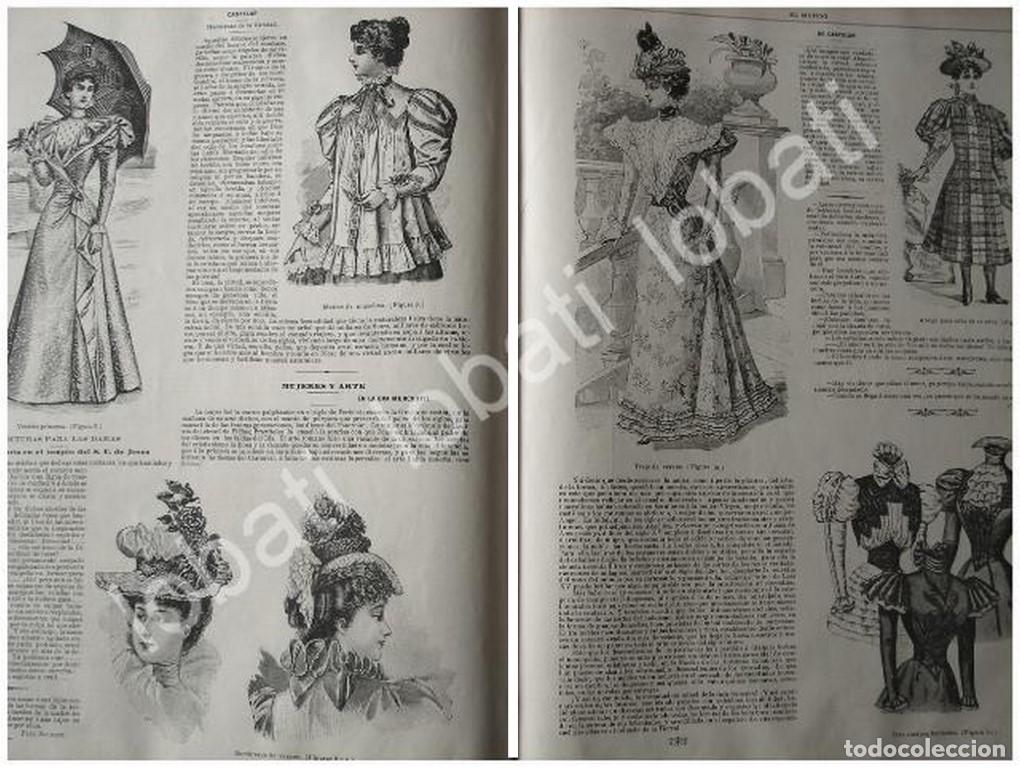 Poster collecting: GRABADO ANTIGUO TENDENCIAS DE MODAS DE 1897. /110