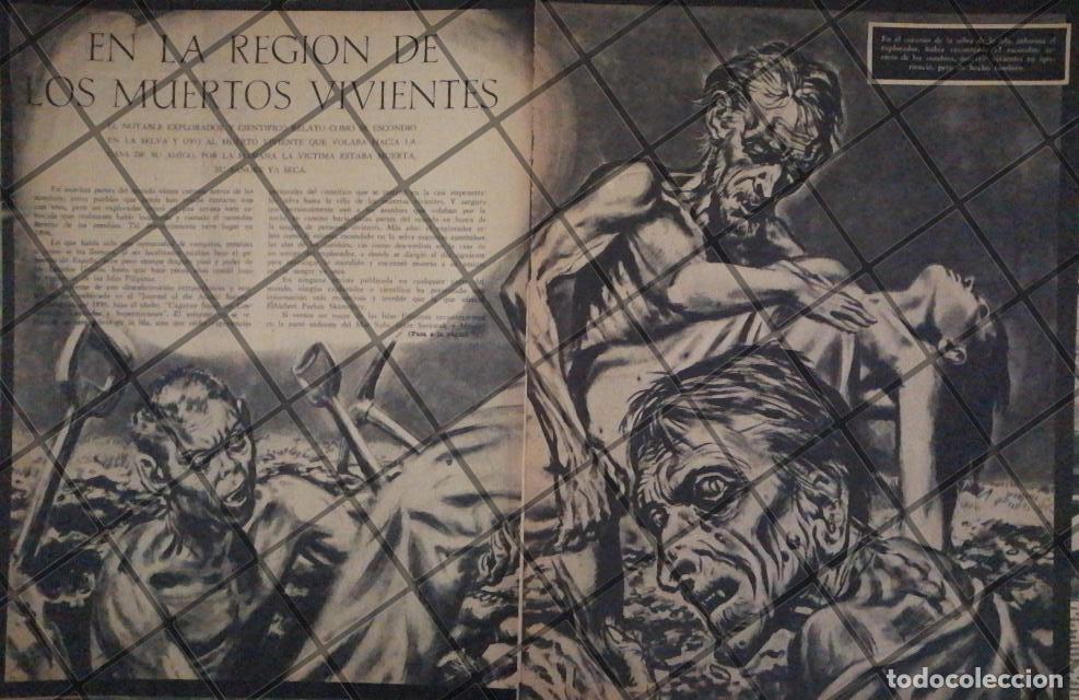 Poster collecting: GRABADO ANTIGUO. MUERTOS VIVIENTES (ZOMBIES) 1958