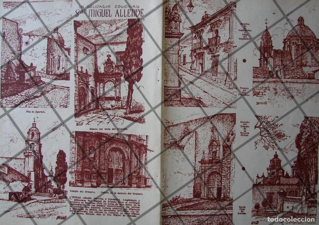 Coleccionismo de carteles: GRABADO ANTIGUO SAN MIGUEL DE ALLENDE 1938 POR: BARAJAS