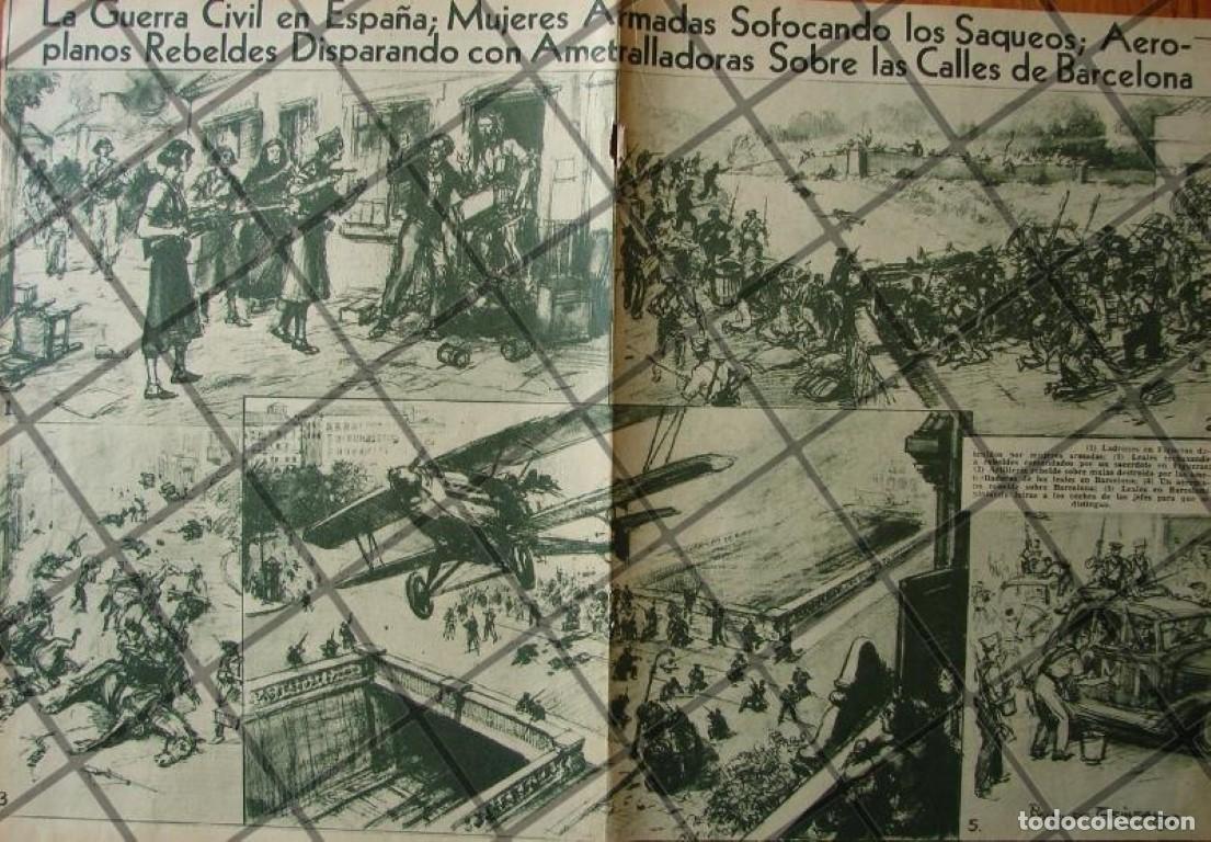 Collezionismo di affissi: GRABADO ANTIGUO GUERRA CIVIL ESPA&Ntilde;OLA 1936 BRYAN DE GRINEA