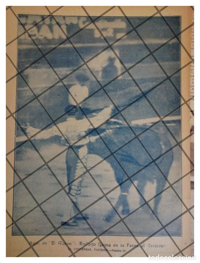 Collezionismo di affissi: GRABADO RETRO TORERO. RODOLFO GAONA EN FAENA 1922