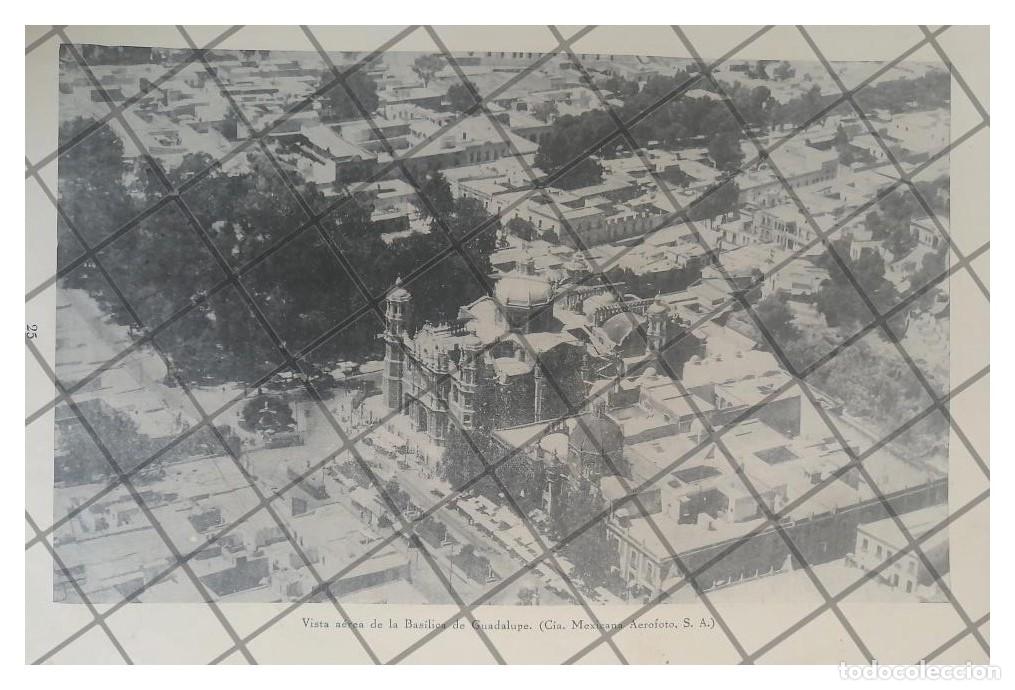 Collezionismo di affissi: GRABADO ANTIGUO VISTA AEREA BASILICA DE GUADALUPE 1931