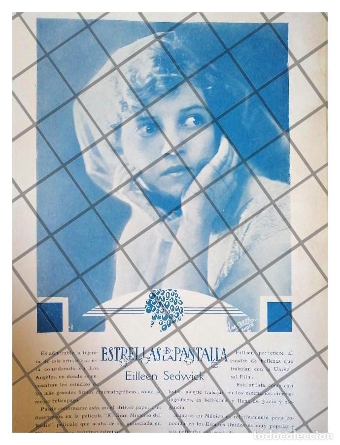 Collezionismo di affissi: FOTO GRABADO ANTIGUO. ACTRIZ. EILLEEN SEDWICK 1920 CINE MUDO