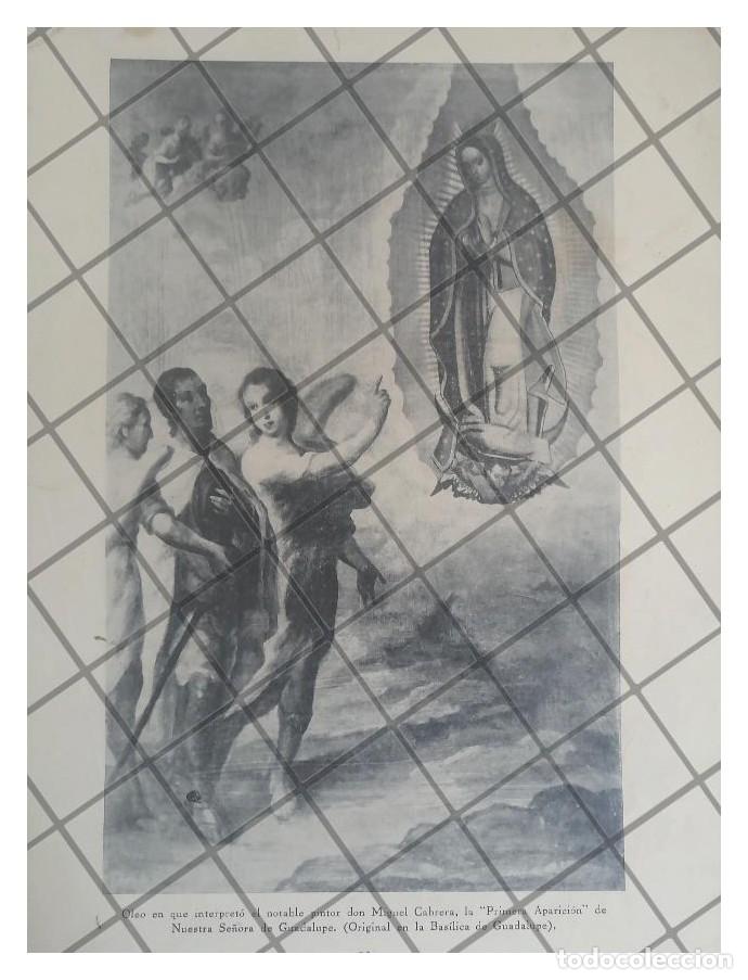 Collezionismo di affissi: LITOGRAFIA ANTIGUA PRIMERA APARICION A JUAN DIEGO 1938