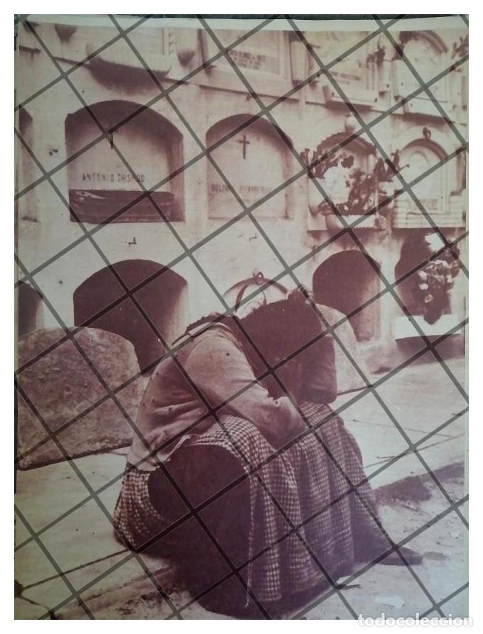 Collectionnisme d'affiches: AFICHE ANTIGUO. MUJER INDIGENA EN CEMENTERIO 1940s