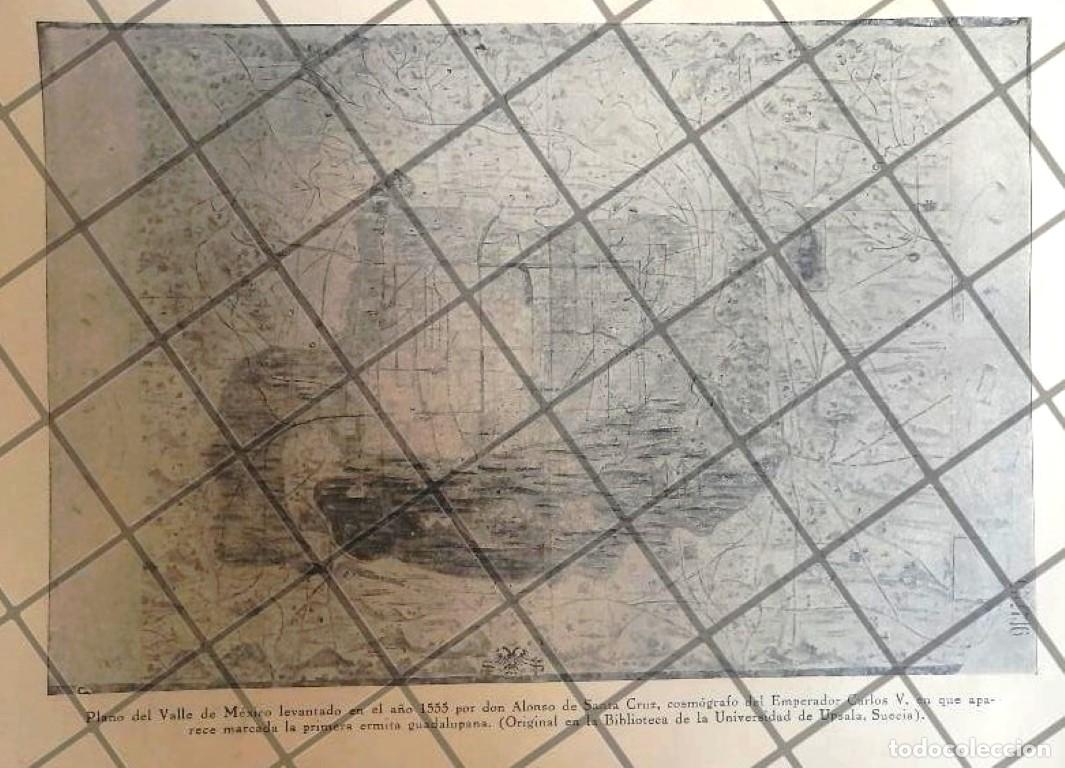 Collezionismo di affissi: GRABADO ANTIGUO 1938. PLANO VALLE DE MEXICO A&Ntilde;O 1555
