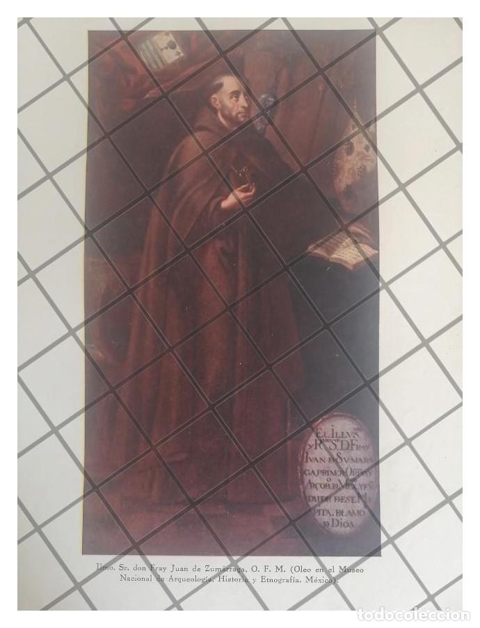 Collezionismo di affissi: LITOGRAFIA ANTIGUA FRAY. JUAN DE ZUMARRAGA 1931