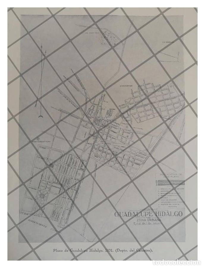 Collezionismo di affissi: GRABADO ANTIGUO PLANO DE LA VILLA DE GUADALUPE 1931