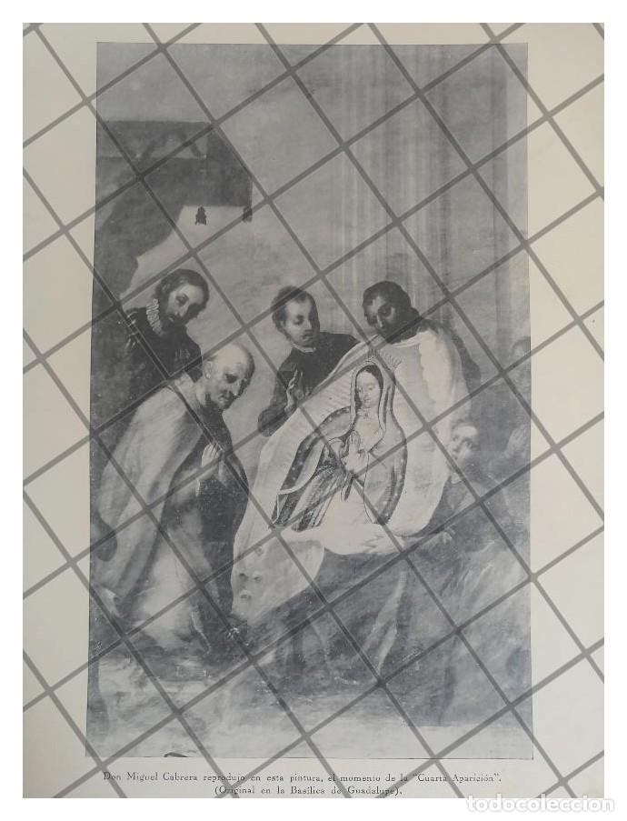 Collezionismo di affissi: LITOGRAFIA ANTIGUA CUARTA APARICION A JUAN DIEGO 1938