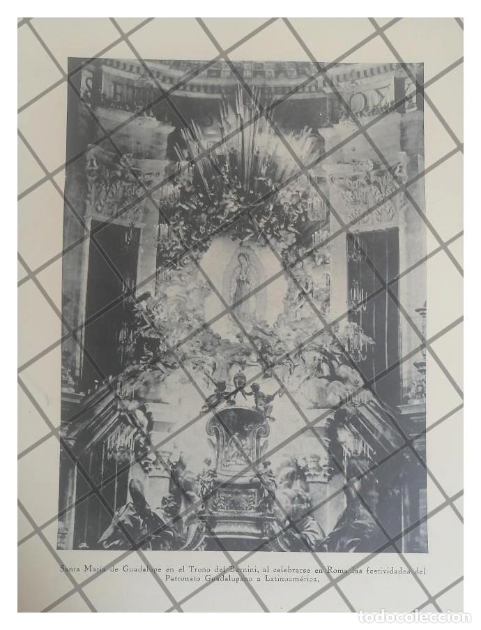 Collezionismo di affissi: GRABADO ANTIGUO LA VIRGEN MARIA EN EL TRONO BERNINI 1938