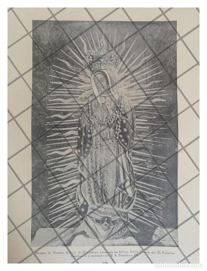 Collezionismo di affissi: GRABADO ANTIGUO 1938 VIRGEN DE GUADALUPE. ALBINO ITALIA