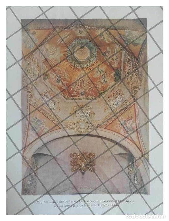 Collezionismo di affissi: LITOGRAFIA ANTIGUA 1938 CUPULA DE BASILICA DE GUADALUPE