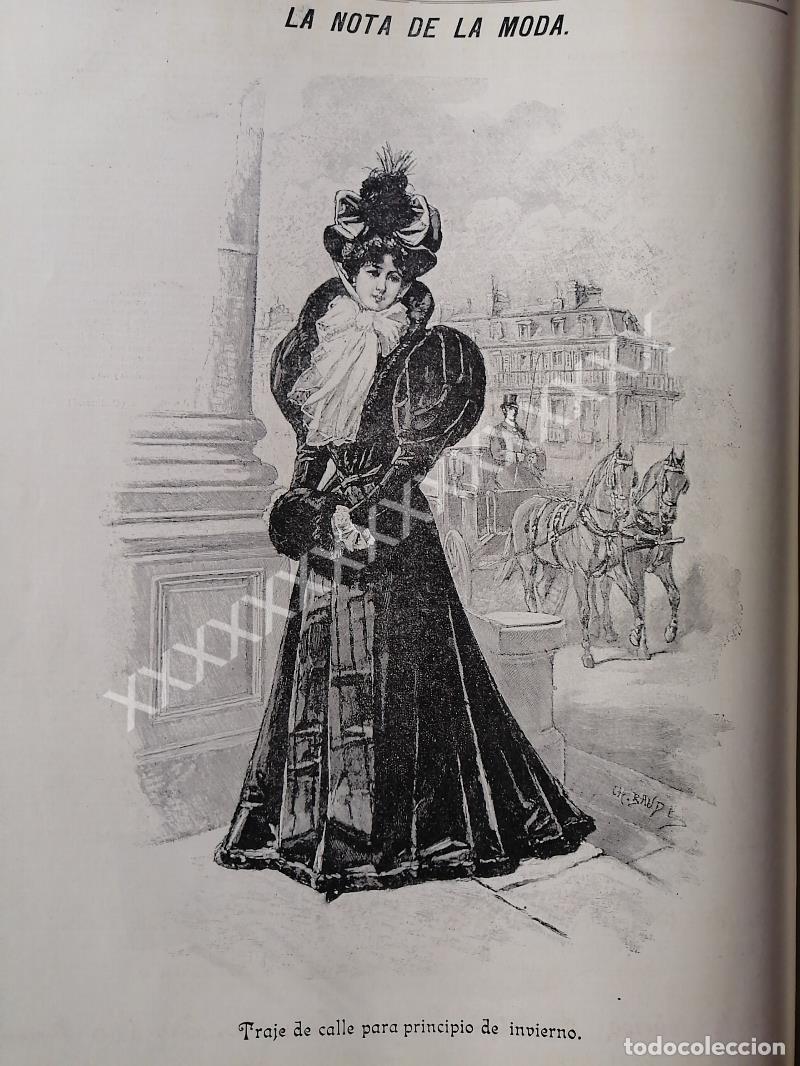 Collezionismo di affissi: GRABADO ANTIGUO 1896 TRAJE DE CALLE / CHARLES BAUDE