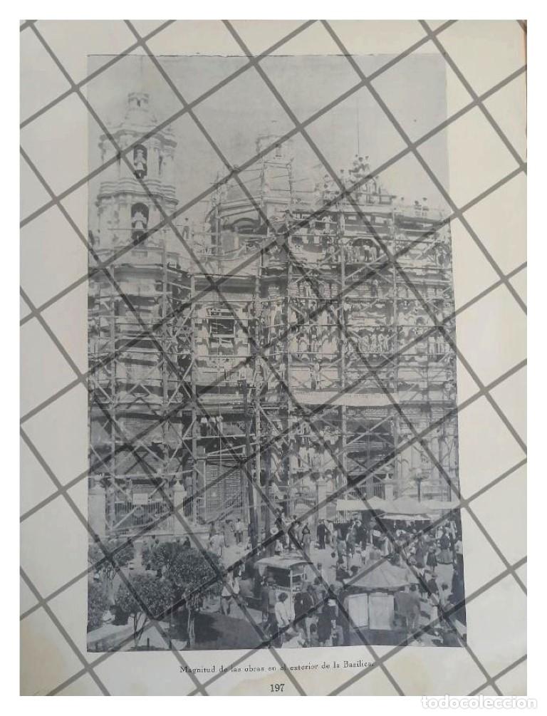 Collezionismo di affissi: GRABADO ANTIGUO 1938 OBRAS EN BASILICA DE GUADALUPE