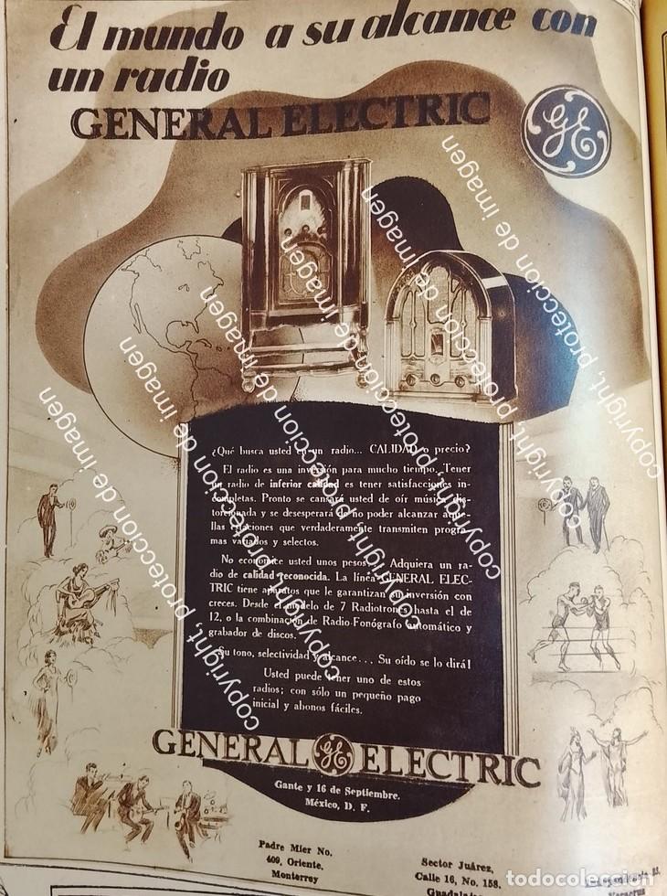 Collezionismo di affissi: PUBLICIDAD ANTIGUA RADIOS GENERAL ELECTRIC 1932 / Y MAS