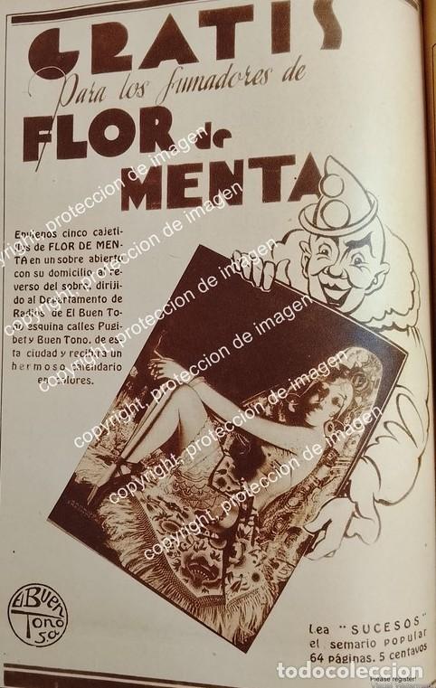 Collezionismo di affissi: AFICHE ANTIGUO. PROMOCIONAL CALENDARIO DE LA CIGARRERA EL BUEN TONO S.A 1932