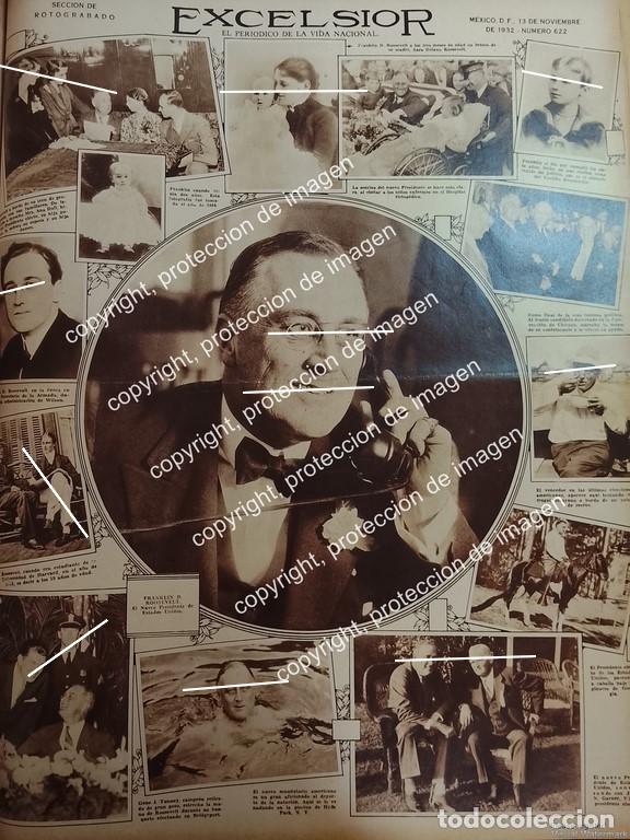 Coleccionismo de carteles: PORTADA ANTIGUA 1932 FRANKLIN D. ROOSVELT GANA PRESIDENCIA SU VIDA EN FOTOGRAFIAS/ POLITICOS