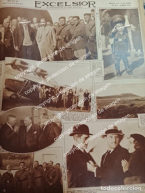 Collezionismo di affissi: PORTADA ANTIGUA. PLUTARCO ELIAS CALLES, SU HIJO, ABELARDO L RODRIGUEZ, LAZARO CARDENAS Y MAS 1932