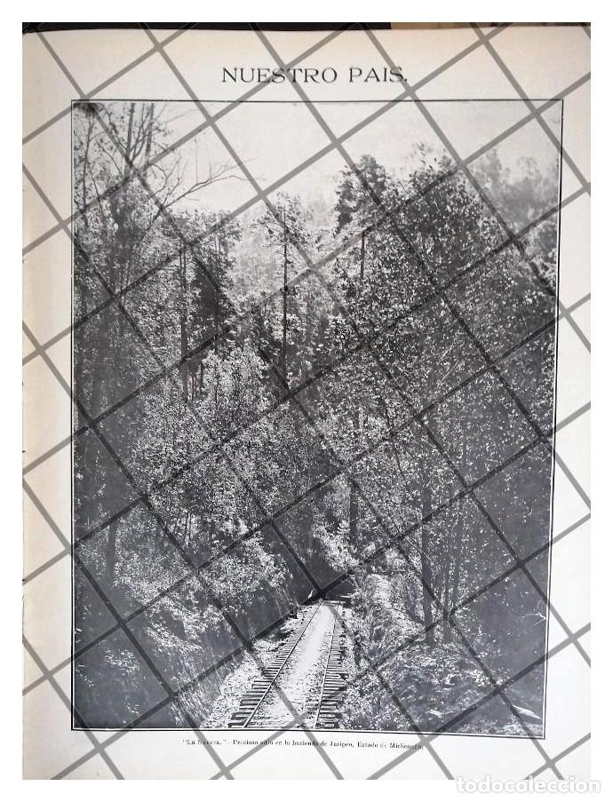 Collezionismo di affissi: GRABADO ANTIGUO LA NEVERA HACIENDA JARIPEO MICHOACAN 1911