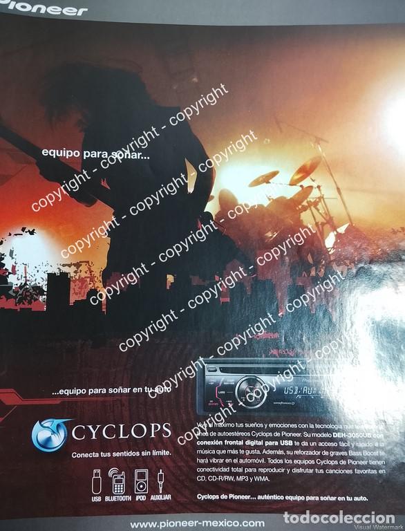 Collezionismo di affissi: Cartel publicitario vintage. AUTO STEREOS PIONEER CYCLOPS 2009