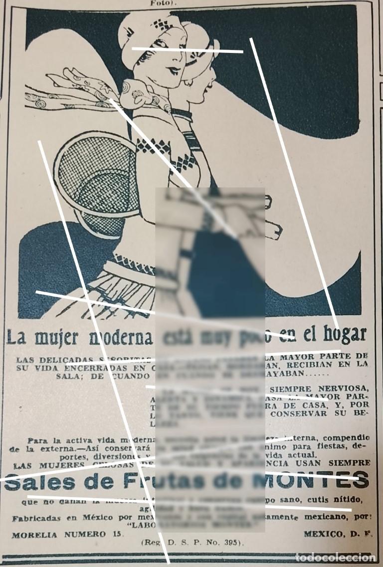 Collezionismo di affissi: AFICHE ANTIGUO. SALES DE FRUTAS DE MONTES 1932 LABORATORIOS MONTES S.A SUPER RARO 10+ 4