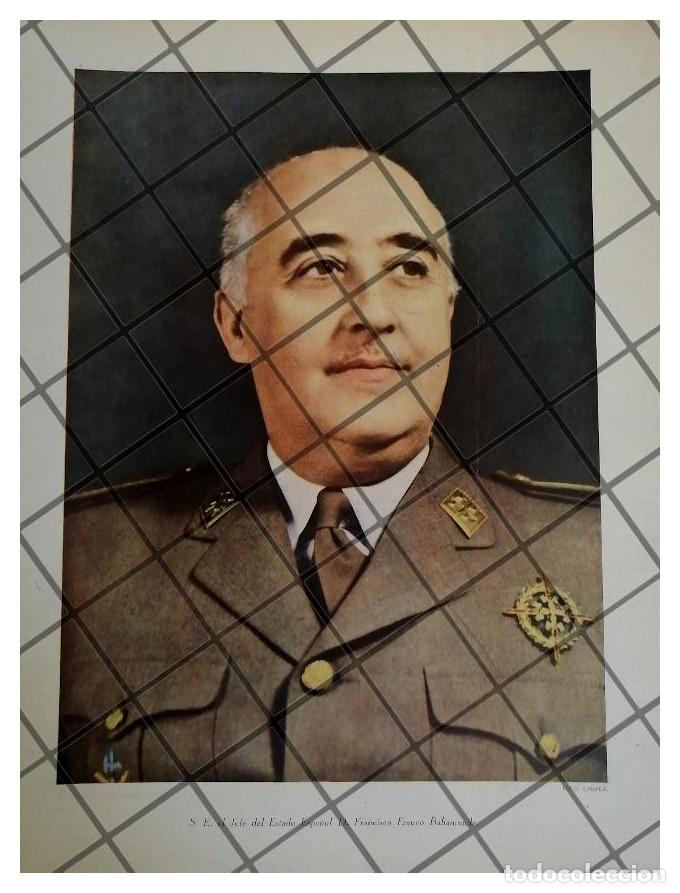 Collezionismo di affissi: FOTO GRABADO ANTIGUO. GRAL. FRANCISCO FRANCO 1948