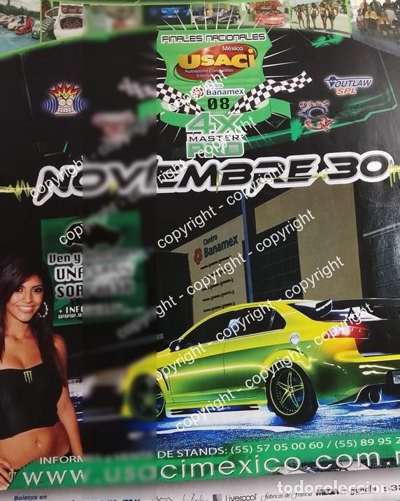 Sammeln von Plakaten: Afiche de publicidad retro. COMPETENCIA AUTOSOUND USACI 2008 FINALES