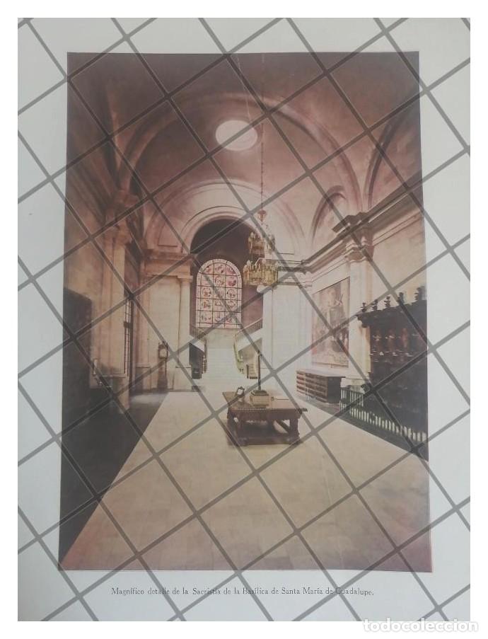Poster collecting: LITOGRAFIA ANTIGUA SACRISTIA LA BASILICA DE GUADALUPE 1938