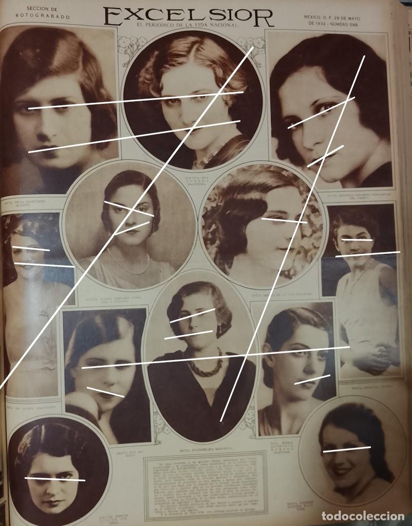 Sammeln von Plakaten: AFICHE ANTIGUO. CANDIDATAS A SE&Ntilde;ORITA MEXICO 1932 /ASM
