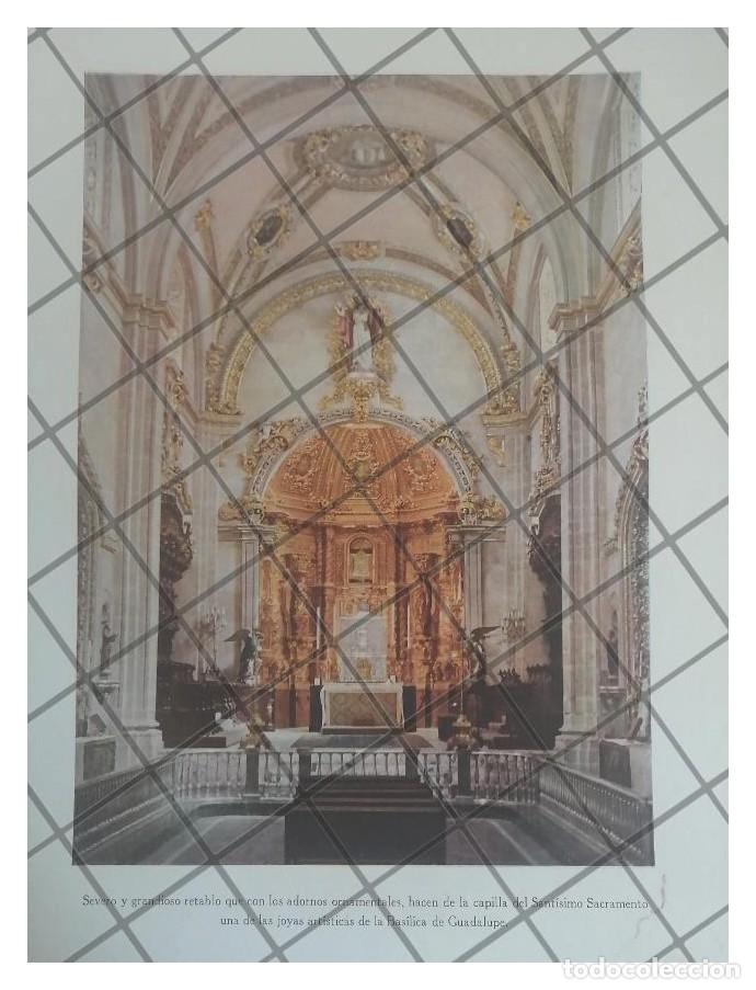 Sammeln von Plakaten: LITOGRAFIA ANTIGUA CAPILLA BASILICA DE GUADALUPE 1938