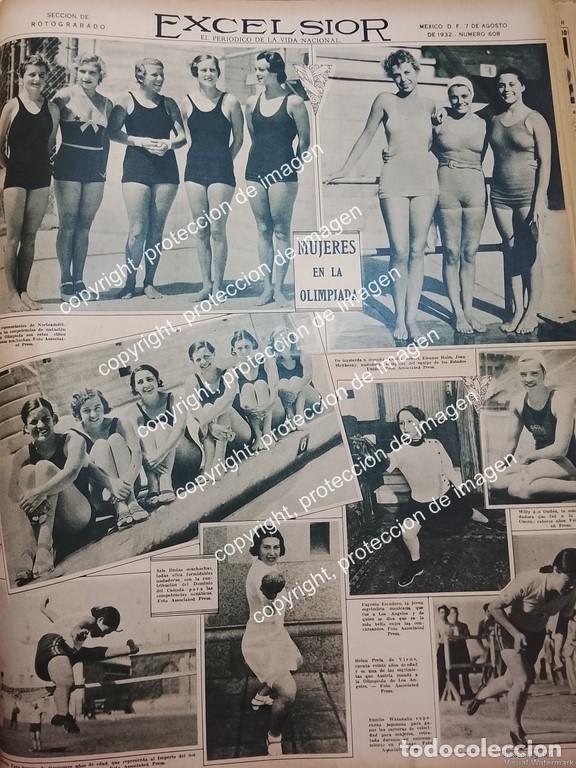 Collectionnisme d'affiches: AFICHE ANTIGUO. MUJERES EN LAS OLIMPIADAS DE 1932 / DEPORTISTAS