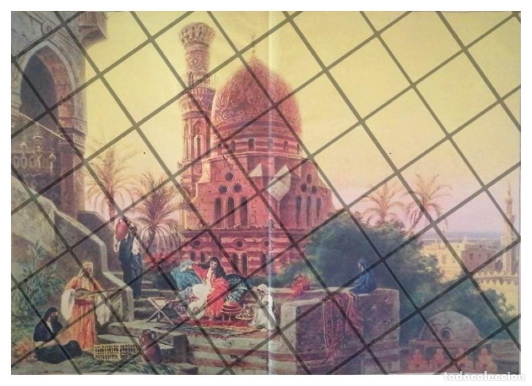 Collectionnisme d'affiches: LITOGRAFIA ANTIGUA ATARDECER EN EL CAIRO 1934