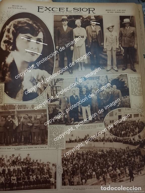 Collectionnisme d'affiches: AFICHE ANTIGUO. LEONOR LLORENTE Y PLUTARCO ELIAS CALLES EN BOSTON 1932