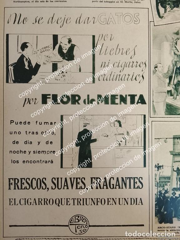 Collectionnisme d'affiches: AFICHE ANTIGUO. CIGARROS FLOR DE MENTA. CIGARRERA EL BUEN TONO S.A 1932 N3