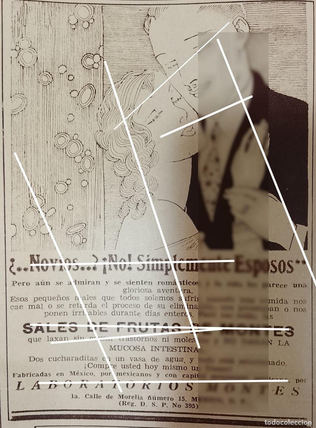 Coleccionismo de carteles: AFICHE ANTIGUO. SALES DE FRUTAS DE MONTES 1932 LABORATORIOS MONTES S.A SUPER RARO 10+ 3
